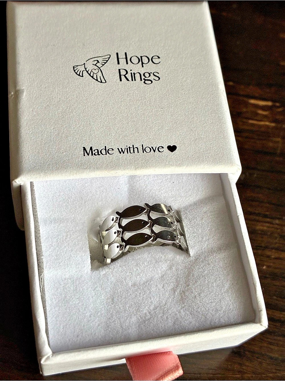 Hope Rings Silver-Tone - Picture 3 of 7